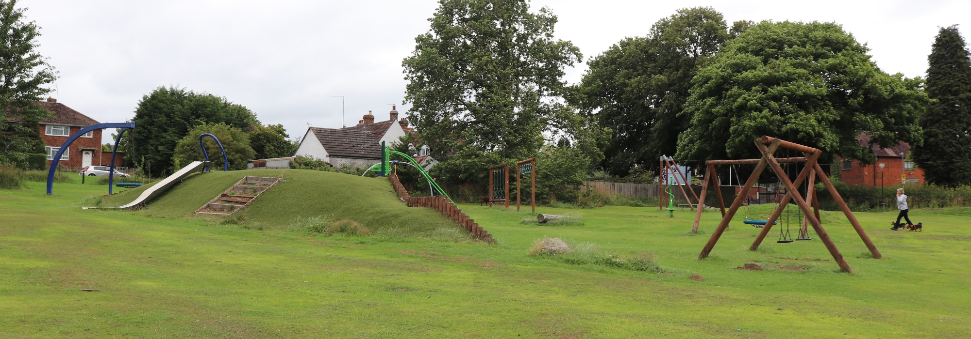Arley park recreation ground showing childrens play area