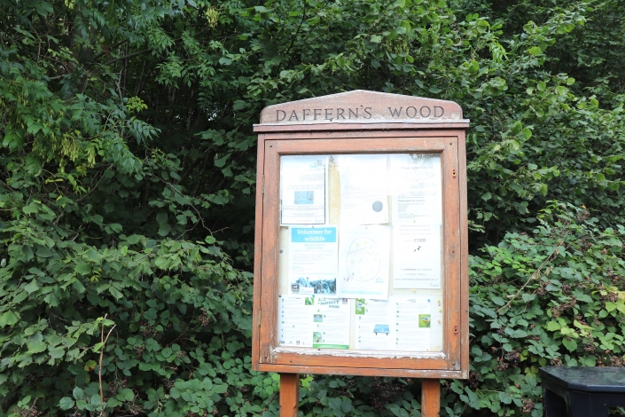 Dafferns Wood Dafferns Wood sign
