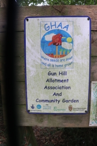 GHAA Community Garden sign
