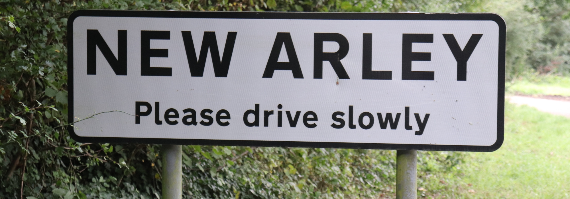 new arley road sign