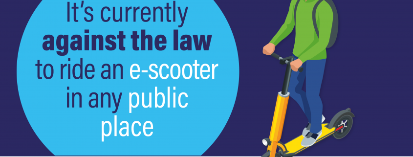 wp e scooter with message
